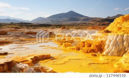 sulfur mine spewing toxic sulfur 117446550