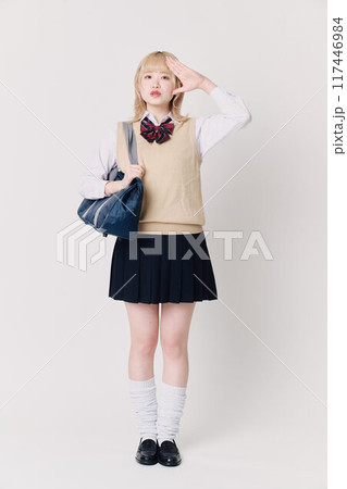 金髪の女子高生 金髪の女子高生 117446984