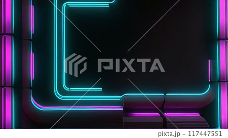 サイバー空間なネオン文字 117447551