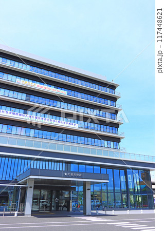 岐阜県大垣市、大垣市役所の風景 岐阜県大垣市、大垣市役所の風景 117448621