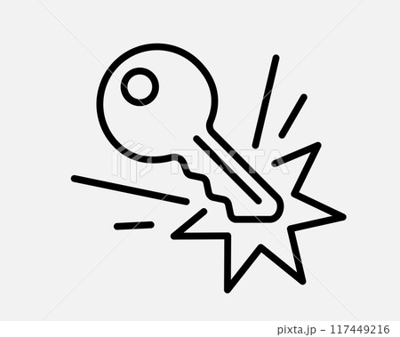 Scratched surface icon. Scratch resistant sign. Broken screen symbol. 117449216