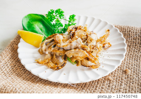 貝ひものバター醤油炒め 117450748
