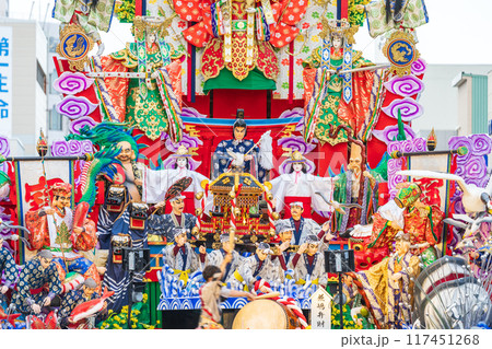 「青森県」豪華絢爛な山車の競演　八戸三社大祭・夏 117451268