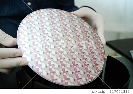Silicon wafer for manufacturing semiconductor of integrated circuit. Silicon wafer for manufacturing semiconductor of integrated circuit. 117451315