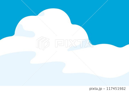 夏の青空と雲 夏の青空と雲 117451982