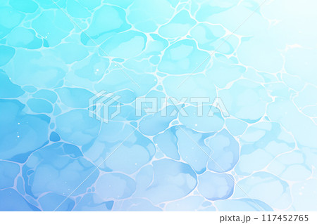 涼しげで透明な水面の背景イラスト 117452765