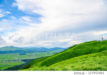 阿蘇国立公園 大観峰からの一望 阿蘇国立公園 大観峰からの一望 117452981