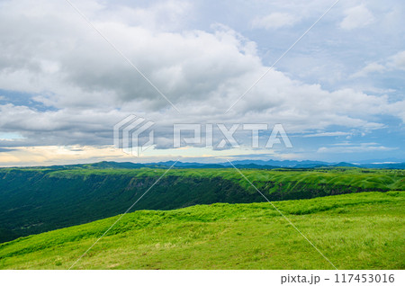 阿蘇国立公園 大観峰からの一望 阿蘇国立公園 大観峰からの一望 117453016