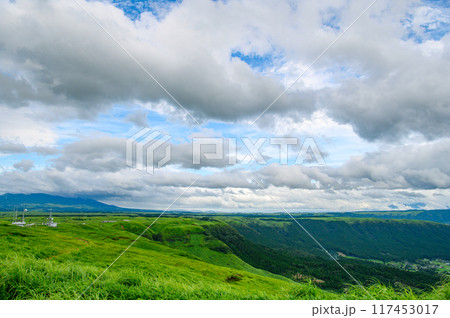 阿蘇国立公園 大観峰からの一望 117453017