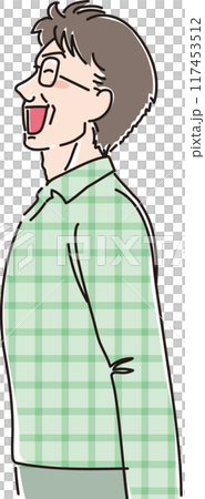 各年齡層的人_側身_微笑迎風_中年男士_40多歲_50多歲 各年齡層的人_側身_微笑迎風_中年男士_40多歲_50多歲 117453512