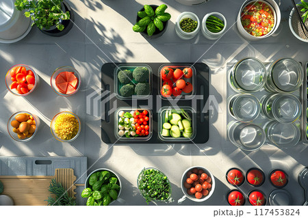 Fresh Vegetables and Herbs Preparation Fresh Vegetables and Herbs Preparation 117453824