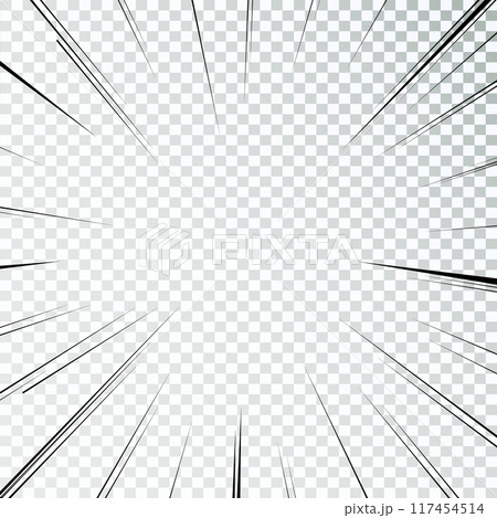 Manga lines. Comics book action. Speed lines frame. Vector carton retro 117454514