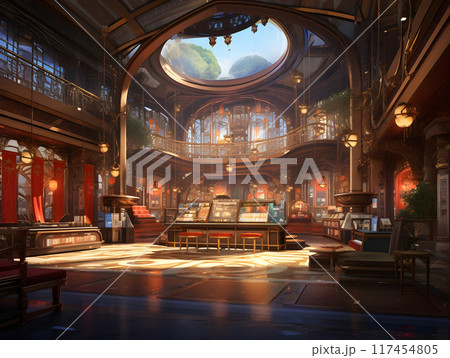 Luxury Store Anime Style AI Artwork 117454805