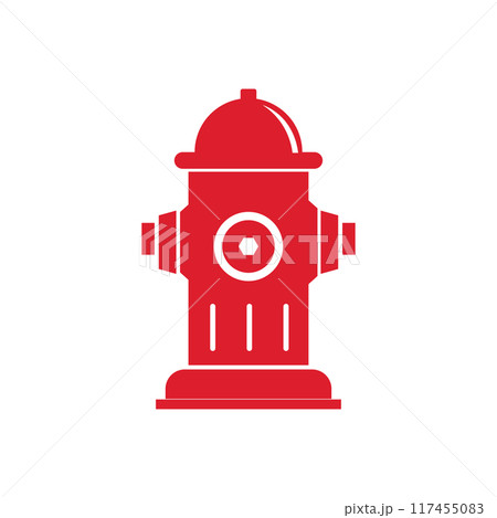 Firefighter icon flat design 117455083