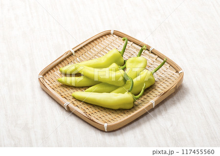 バナナピーマン　バナナペッパー　緑黄色野菜　健康野菜 117455560