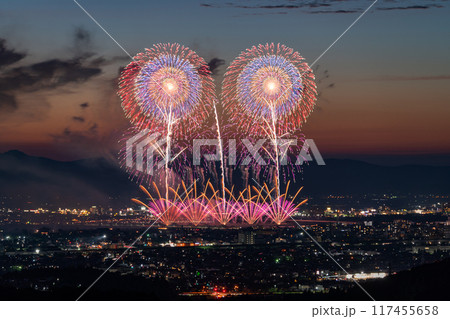 《新潟県》長岡花火大会・俯瞰撮影 117455658