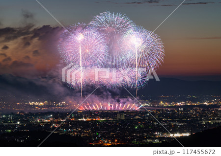 《新潟県》長岡花火大会・俯瞰撮影 117455672