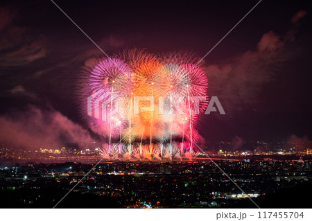 《新潟県》長岡花火大会・俯瞰撮影 117455704