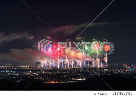 《新潟県》長岡花火大会・俯瞰撮影 117455759
