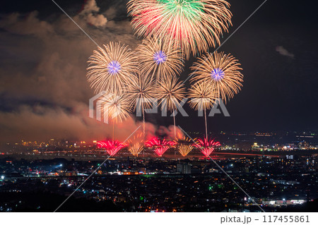 《新潟県》長岡花火大会・俯瞰撮影 《新潟県》長岡花火大会・俯瞰撮影 117455861