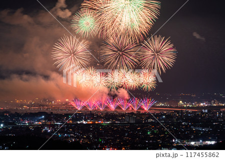 《新潟県》長岡花火大会・俯瞰撮影 117455862