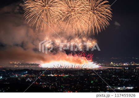 《新潟県》長岡花火大会・俯瞰撮影 117455926