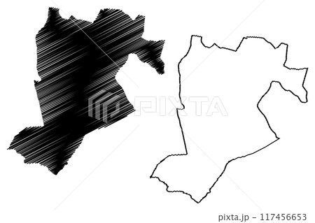 Borough and unitary authority of Bracknell Forest (United Kingdom of Great Britain and Northern Ireland, ceremonial county Berkshire, Berks, England) map vector illustration, scribble sketch map Borough and unitary authority of Bracknell Forest (United Kingdom of Great Britain and Northern Ireland, ceremonial county Berkshire, Berks, England) map vector illustration, scribble sketch map 117456653
