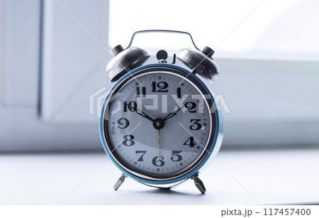 old bracket clock, vintage mechanical USSR alarm clock 117457400