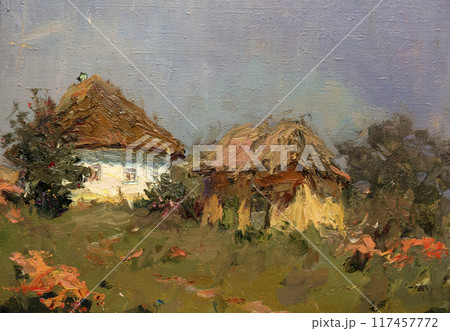 oil painting, landscape, handmade drawing 117457772