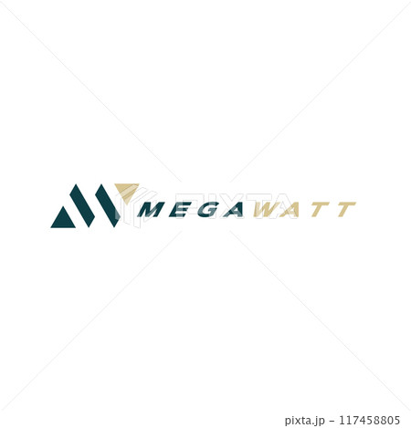 MW Architects Logo  M W Letter and Architects Modern Logotype  117458805