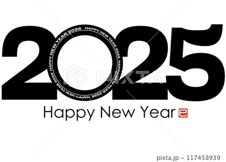 2025年巳年年賀状 2025年巳年年賀状 117458939