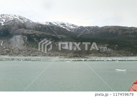 Glaciers in patagonia from ferry from Puerto Natales Glaciers in patagonia from ferry from Puerto Natales 117459679