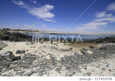Beaches and harbour near Bahia Inglesia, Caldera, Chile Beaches and harbour near Bahia Inglesia, Caldera, Chile 117459798
