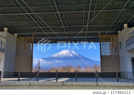 【山梨県】山中湖交流プラザきららから眺める富士山 117460211