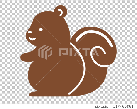 簡單的松鼠圖 簡單的松鼠圖 117460861