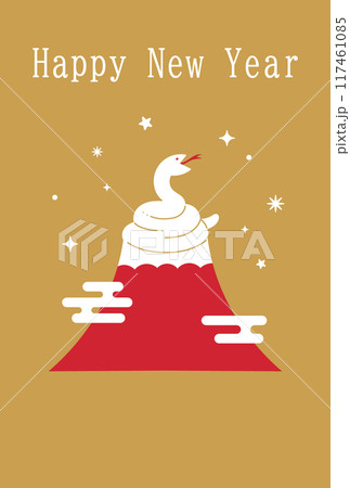 2025年年賀状イラスト 2025年年賀状イラスト 117461085