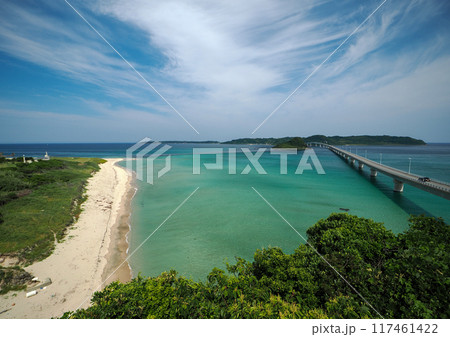 下関市角島大橋の絶景 117461422