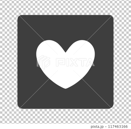 Simple black heart symbol Simple black heart symbol 117463166
