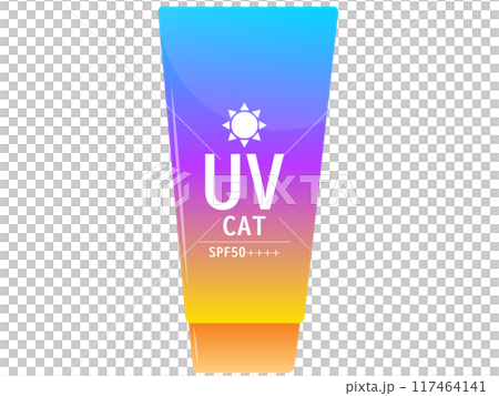 Simple gradient sunscreen illustration 7 Simple gradient sunscreen illustration 7 117464141