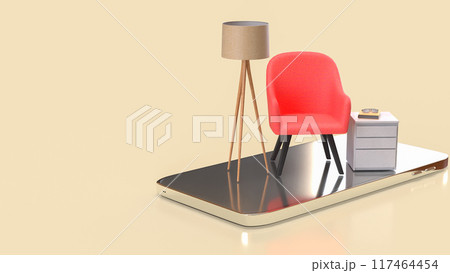 The Furniture for interior design or House decor  concept 3d rendering. 117464454