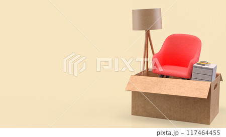 The Furniture for interior design or House decor  concept 3d rendering. 117464455