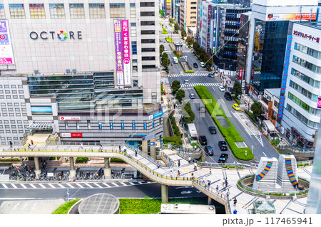 8月の八王子駅北口 ハイアングル 8月の八王子駅北口 ハイアングル 117465941