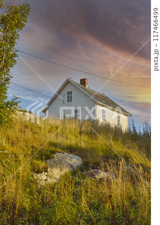 Village, grass and field with abandoned house, rustic with vintage architecture or neighborhood in Texas. Ghost town, countryside and home with rust in quiet community with nature and ancient. Village, grass and field with abandoned house, rustic with vintage architecture or neighborhood in Texas. Ghost town, countryside and home with rust in quiet community with nature and ancient. 117466499
