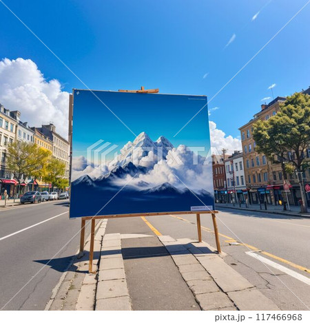 青空に映える街並み 青空に映える街並み 117466968