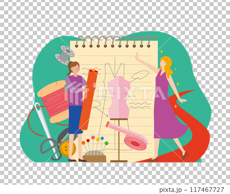 Fashion designer image illustration 117467727
