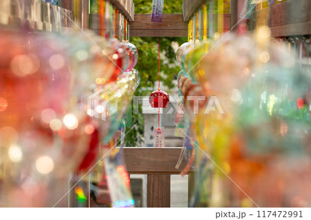 静岡県富士市の富知六所浅間神社 七夕風鈴祭り 117472991