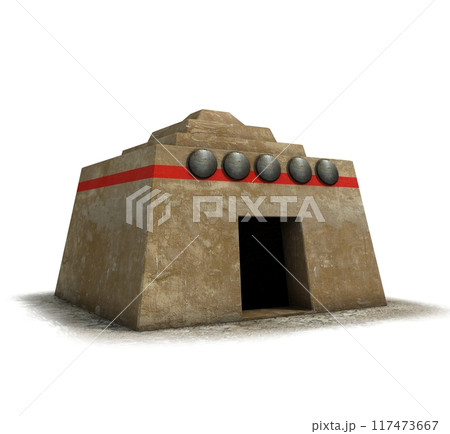 ancient house, medieval building, 3d visualization, illustration ancient house, medieval building, 3d visualization, illustration 117473667