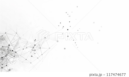 Connect the dot from node to node on white background, conceptual Global communication abstract background, business network design concept copy space Connect the dot from node to node on white background, conceptual Global communication abstract background, business network design concept copy space 117474677