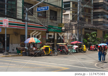 躍動するフィリピン - マニラ・マラテ/エルミタの街並み 都市景観（2024年5月） 117475365