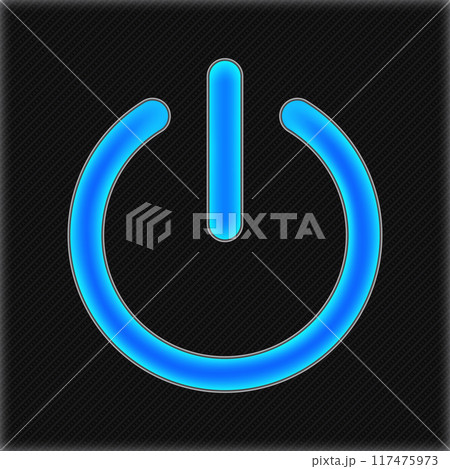 Illuminated on off sign button vector illustration Illuminated on off sign button vector illustration 117475973